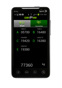 Remote weigh bridge display for a five axle group vehicle configuration with separate steer and drive groups. Remote weigh bridge display for a five axle group vehicle configuration with separate steer and drive groups.