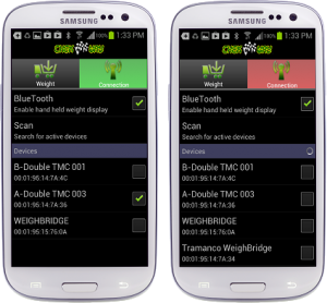 Phone-Way connected and non-connected windows with available vehicles fitted with chek-way on-board truck scales.