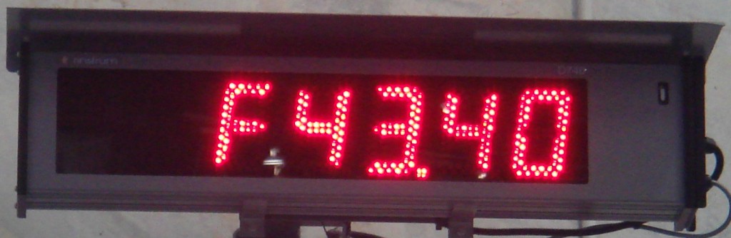 Weighbridge LED display