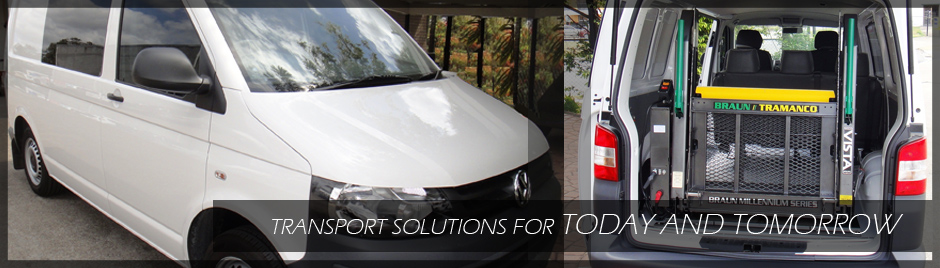 Van internals showing wheelchair loader Van internals showing wheelchair loader